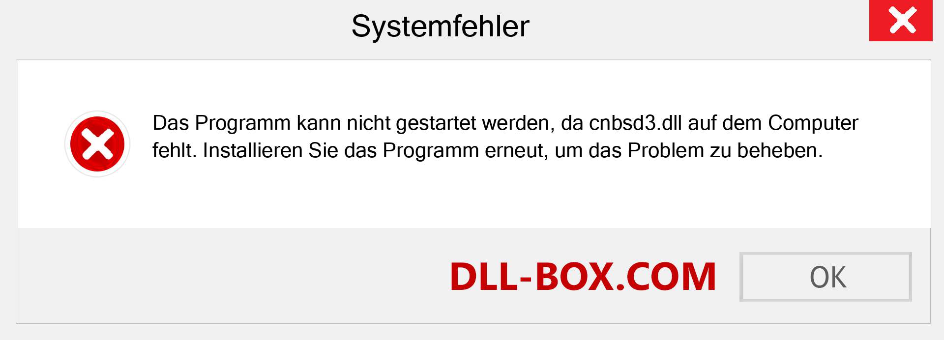 cnbsd3.dll-Datei fehlt?. Download für Windows 7, 8, 10 - Fix cnbsd3 dll Missing Error unter Windows, Fotos, Bildern