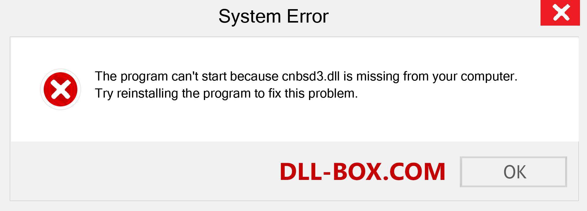  cnbsd3.dll file is missing?. Download for Windows 7, 8, 10 - Fix  cnbsd3 dll Missing Error on Windows, photos, images